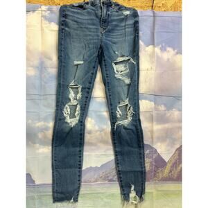 American Eagle the Luxxe Jean Distressed Skinny Women's Size 2 Regular